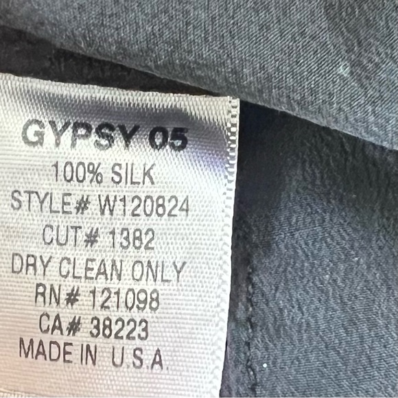 Gypsy 05 Black Silk Dress | Open Back Detail | Size S - Picture 9 of 9